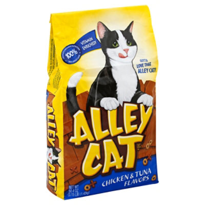 Alley Cat Cat Food Chicken Tuna Flavors Bag 3.15 Lb Safeway