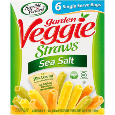 Sensible Portions Garden Veggie Straws DreamWorks Trolls Sea Salt Single Serve Bags - 6-1 Oz - Image 2