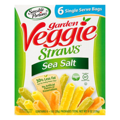 Sensible Portions Garden Veggie Straws DreamWorks Trolls Sea Salt Single Serve Bags - 6-1 Oz - Image 1