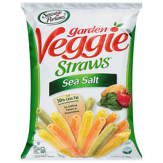 Sensible Portions Garden Veggie Straws Sea Salt - 7 Oz