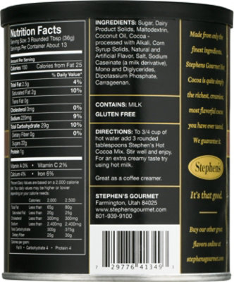 Stephens Gourmet Cocoa Hot Dark Chocolate - 16 Oz - Image 6