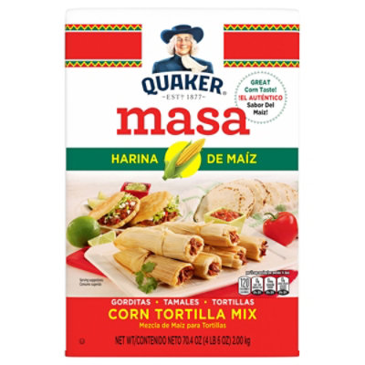 Quaker Mix Corn Tortilla Masa Harina De Maiz - 70.4 Oz
