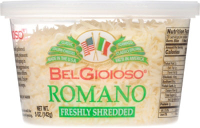 BelGioioso Freshly Shredded Romano Cheese Cup - 5 Oz - Image 1