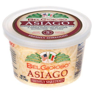 BelGioioso Freshly Shredded Asiago Cheese Cup - 5 Oz - Image 3