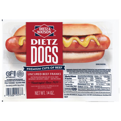 Dietz & Watson The Famous Deli Franks Beef - 14 Oz - Image 3