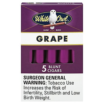 White Owl Grape Blunt Cigars - 5 Count - Image 3