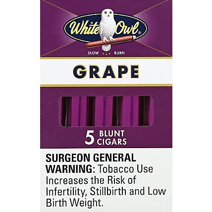 White Owl Grape Blunt Cigars - 5 Count - Image 2