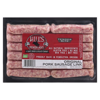 Hills Pork Link Sausage - 12 Oz - Image 1