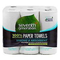 Seventh Generation Paper Towel 2-Ply 100% Recycled Paper White Without Chlorine Bleach - 6 Roll - Image 3