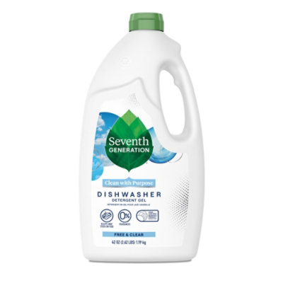 Seventh Generation Dishwasher Detergent Gel Powerful Clean Free & Clear - 42 Oz