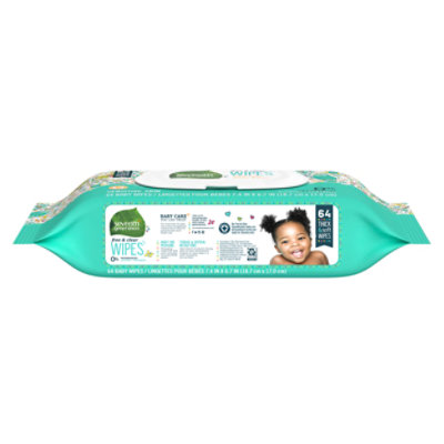 Seventh Generation Baby Wipes Thick & Strong Free & Clear Flip Top Dispenser - 64 Count - Image 4