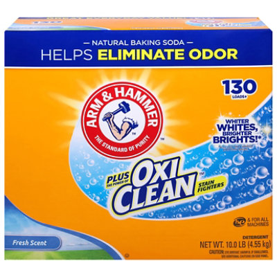 ARM & HAMMER Plus OxiClean Fresh Scent 130 Loads Laundry Detergent Powder - 10 Lb