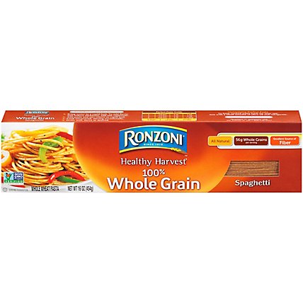 Ronzoni Pasta Healthy Harvest Spaghetti 100% Whole Grain Box - 16 Oz - Image 3