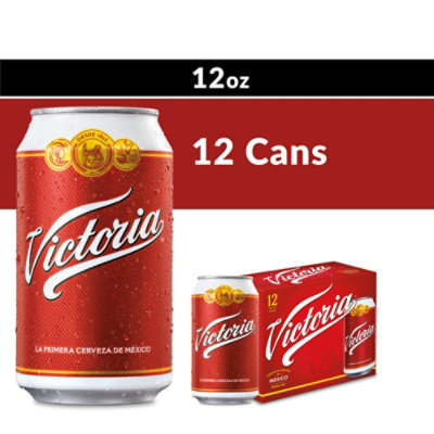 Victoria Mexican Lager Beer Cans 4.0% ABV - 12-12 Fl. Oz. - Image 1