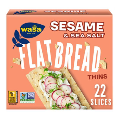 Wasa Sesame & Sea Salt Flatbread Thins - 6.7 Oz