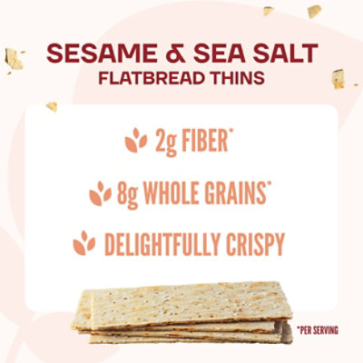 Wasa Flatbread Thins Sesame & Sea Salt Crackers - 6.7 Oz - Image 3