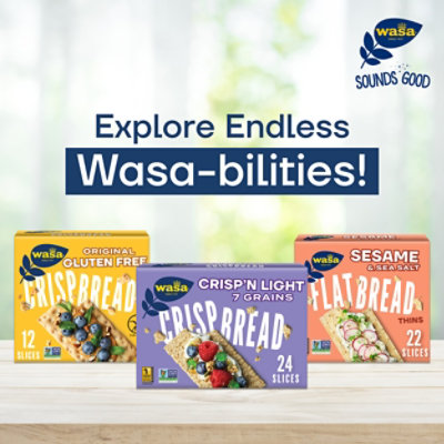 Wasa Flatbread Rosemary & Sea Salt Thins Crackers - 6.7 Oz - Image 8