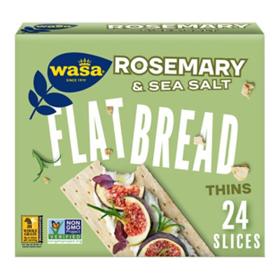 Wasa Flatbread Rosemary & Sea Salt Thins Crackers - 6.7 Oz - Image 1