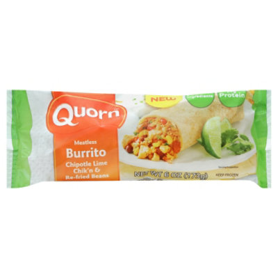 Quorn Meatless Burrito Lime - 6 Oz
