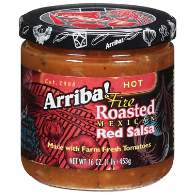 Arriba! Salsa Fire Roasted Mexican Red Hot Jar - 16 Oz - Image 3