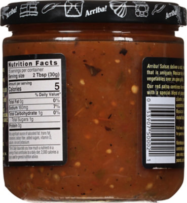 Arriba! Salsa Fire Roasted Mexican Red Hot Jar - 16 Oz - Image 6