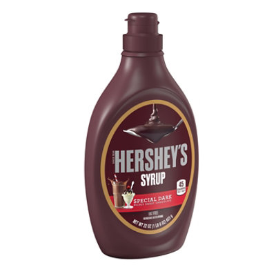 HERSHEY'S Special Dark Chocolate Syrup In Bottle - 22 Oz