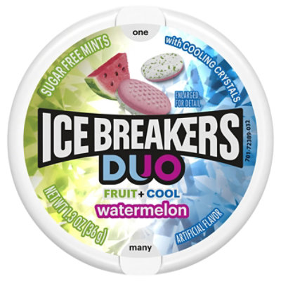 Ice Breakers Duo Mints Sugar Free Watermelon - 1.3 Oz