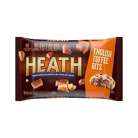 Health English Toffee Bits Milk Chocolate Wrapper - 8 Oz
