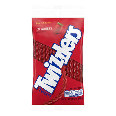 Twizzlers Twists Strawberry Flavored Licorice Style Candy Bag - 7 Oz - Image 1