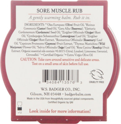 Badger Sore Muscle Rub - 2 Oz - Image 5