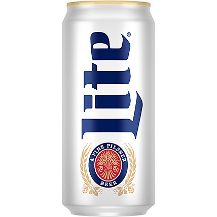 Miller Lite Beer American Style Light Lager 4.2% ABV Can - 32 Fl. Oz. - Image 1