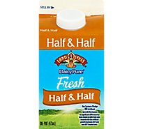 Land O'Lakes Dairy Pure 10.5% All Natural Fresh Half And Half Paper Carton - 1 Pint