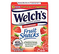 Welchs Fruit Snacks Strawberry - 10-0.9 Oz