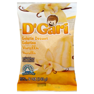 D Gari Gelatin Dessert Vanilla Pack - 5 Oz - Image 1