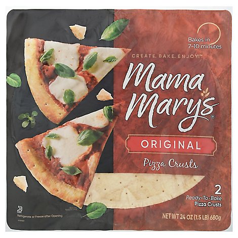 Mama Marys Pizza Crust Original Bag 2 Count - 24 Oz