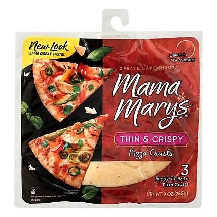 Mama Marys Pizza Crust Thin & Crispy Bag 3 Count - 9 Oz - Image 3