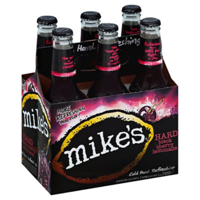 Mikes Black Cherry Bottles - 6-11.2 Fl. Oz.