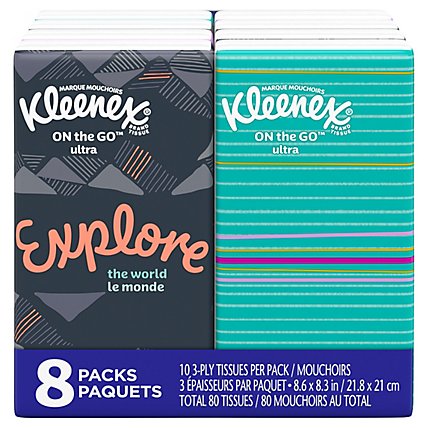 Kleenex On-The-Go Facial Tissues Travel Pack - 8 Count - Image 5