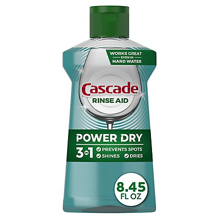 Cascade Dishwasher Rinse Aid Power Dry - 8.45 Fl. Oz. - Image 2