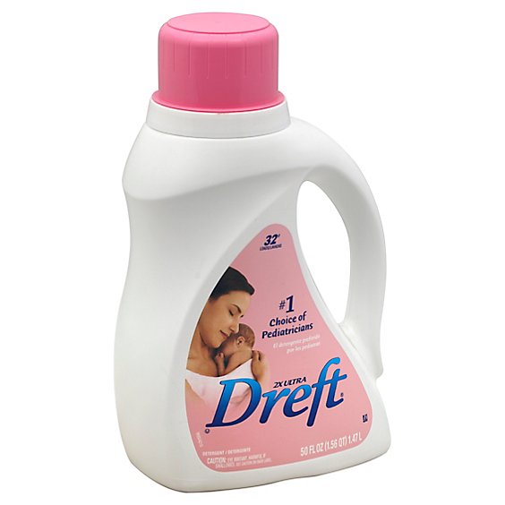 Dreft Laundry Detergent Liquid 2x Ultra Jug - 50 Fl. Oz.