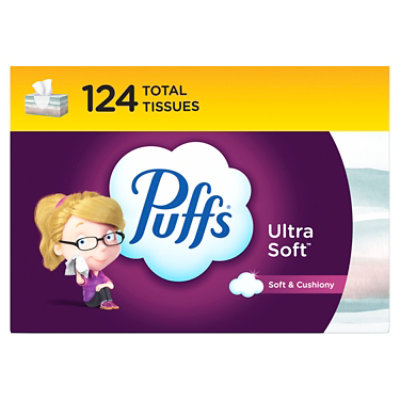 Puffs Ultra Soft Non Lotion Facial Tissue - 124 Count - Image 1