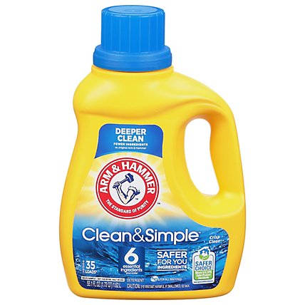 ARM & HAMMER Clean & Simple Liquid Detergent Crisp Clean - 55.1 Fl. Oz. - Image 3