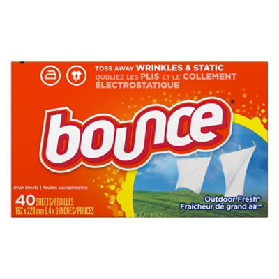 Bounce Fabric Softener Dryer Sheets Outdoor Fresh - 40 Count - Image 3