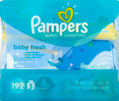 Pampers Wipes Baby Fresh Travel Packs - 192 Count - Image 2