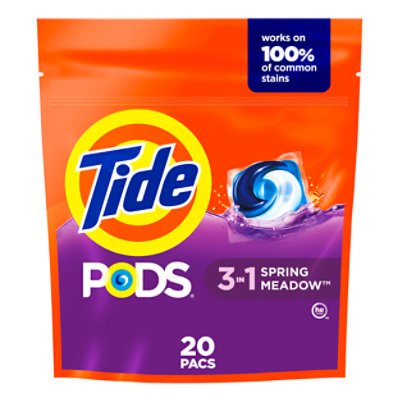 Tide PODS Detergent Pacs Spring Meadow - 20 Count