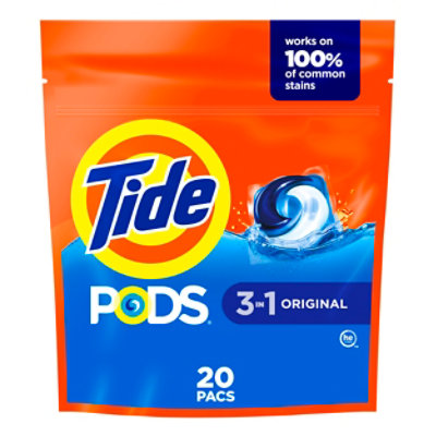 Tide PODS Original Liquid Laundry Detergent Pacs - 20 Count - tomthumb