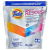 Tide Laundry Booster In Wash Brights Whites Rescue Pouch - 9 Count - Image 1