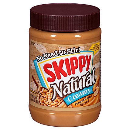 SKIPPY Natural Peanut Butter Spread Creamy - 26.5 Oz - Image 2