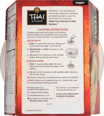 Thai Kitchen Gluten Free Spring Onion Rice Noodle Soup Bowl - 2.4 Oz - Image 6