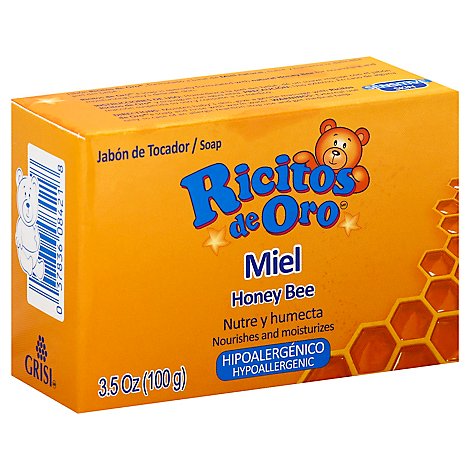 Grisi Ricitos De Oro Honey Bee Soap - 3.5 Oz
